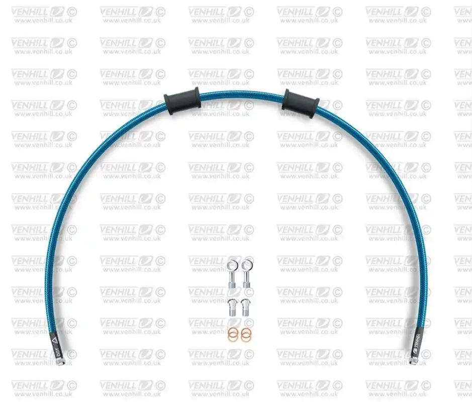 Oblíbený Hadice zadní brzdy Venhill POWERHOSEPLUS YAM-7016R-TB (1 hadice v sadě) průhledně modré hadice, chromové koncovky