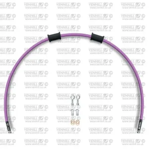 Akce Hadice zadní brzdy Venhill POWERHOSEPLUS GUZ-5001RS-PU (1 hadice v sadě) fialové hadice, nerezové koncovky