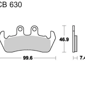 Brzdové destičky LUCAS MCB 630 organické Novinka