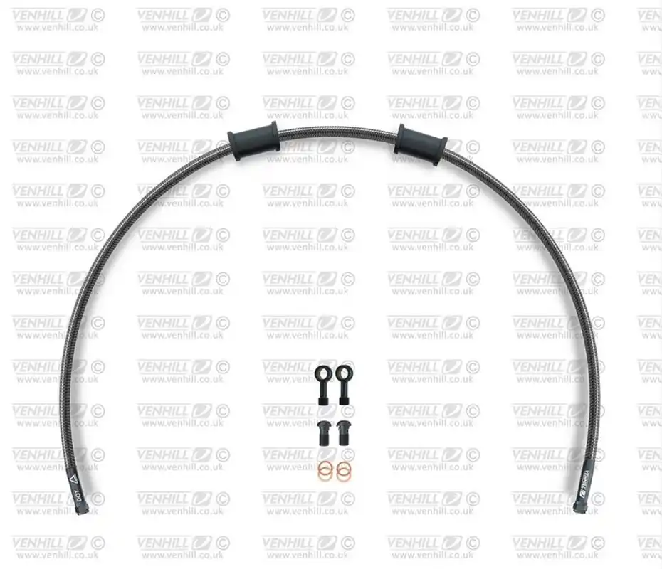 Sezónní Sleva Hadice přední brzdy sada Venhill POWERHOSEPLUS BMW-8002FB-CB (1 hadice v sadě) karbonové hadice, černé koncovky