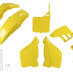 Nová Kolekce UFO FULL KIT WITH TELESCOPE COVERS SUZUKI RM 125 '89-'91 COLOUR OEM (YELLOW) (SU399E999)