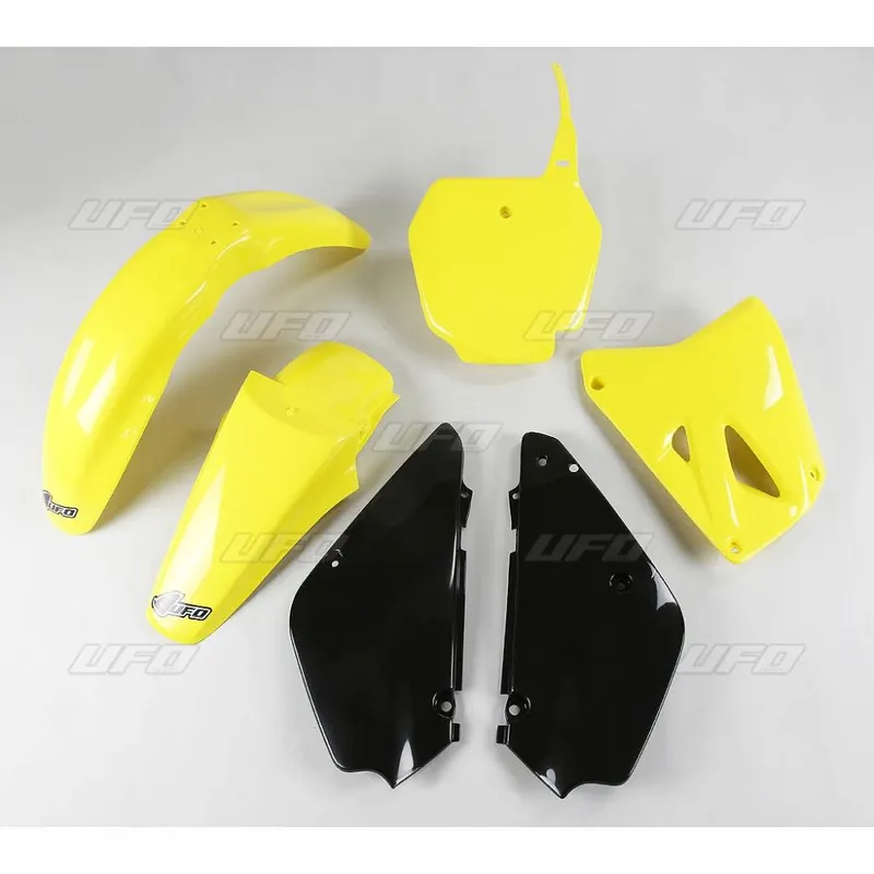 UFO PLASTOVÁ SADA SUZUKI RM 85 '00-'24 BARVA OEM '17 (ŽLUTÁ/ČERNÁ) (SU405E999K) Expresní Doručení