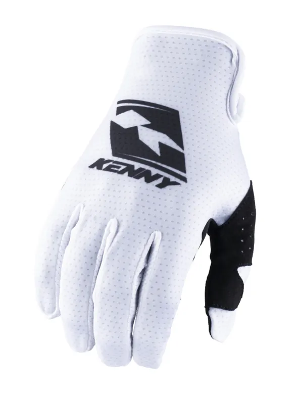 Must-Have KENNY RACING CROSS/ENDURO/BIKE MTB RUKAVICE MODEL RACE WHITE BARVA BÍLÁ/ČERNÁ VELIKOST M
