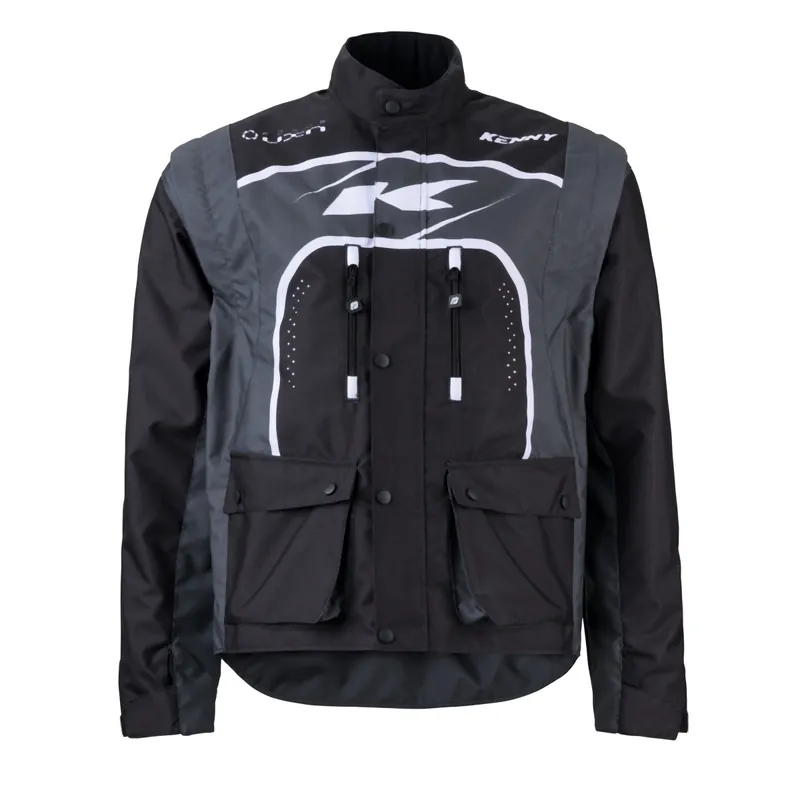 Přímo Od Výrobce KENNY RACING ADVENTURE/ENDURO JACKET MODEL TRACK GREY BARVA BLACK/GREY VELIKOST M