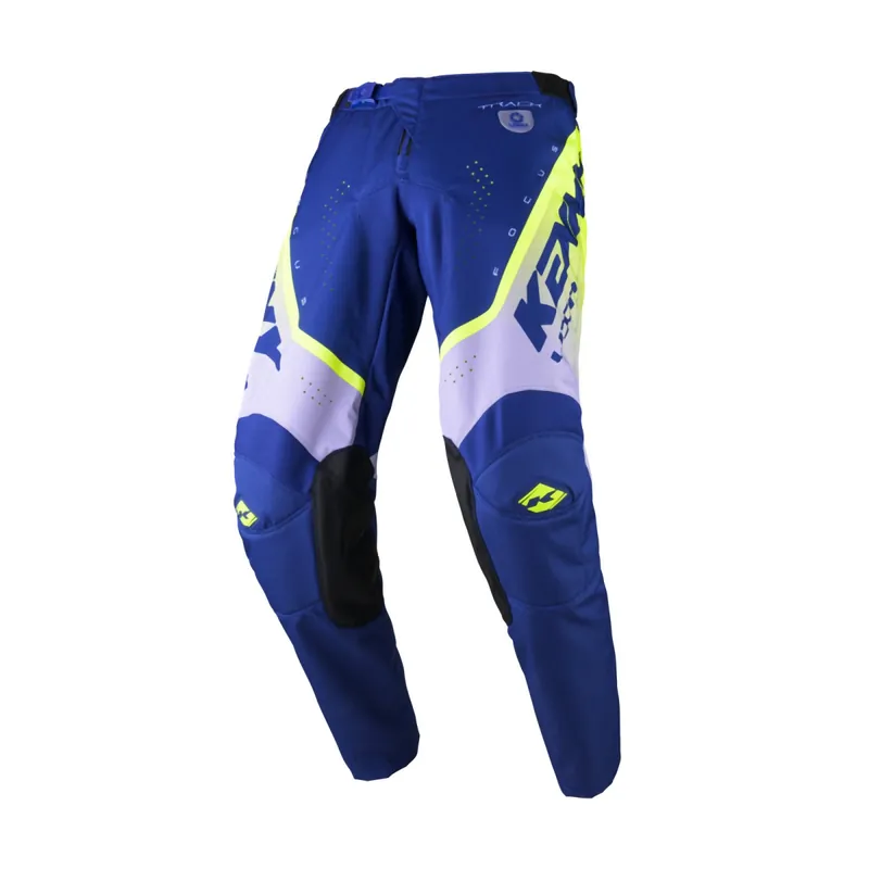 Omezená Nabídka KENNY RACING CROSS/ENDURO KALHOTY MODEL TRACK FOCUS NAVY BLUE/GREY/YELLOW VELIKOST XS (28)
