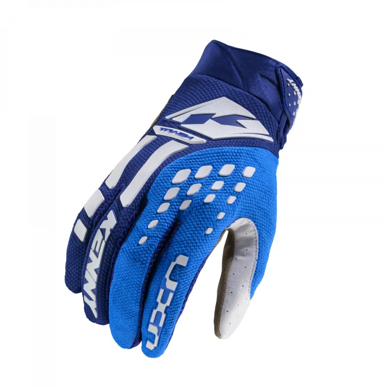 Originální KENNY RACING RUKAVICE CROSS/ENDURO MODEL TRACK BLUE/WHITE VELIKOST L