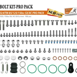 ACCEL PRO PACK FACTORY 2T BOLT SET (LARGE) KTM SX/XC 85/125/150 '02, Dokud Zásoby Vydrží