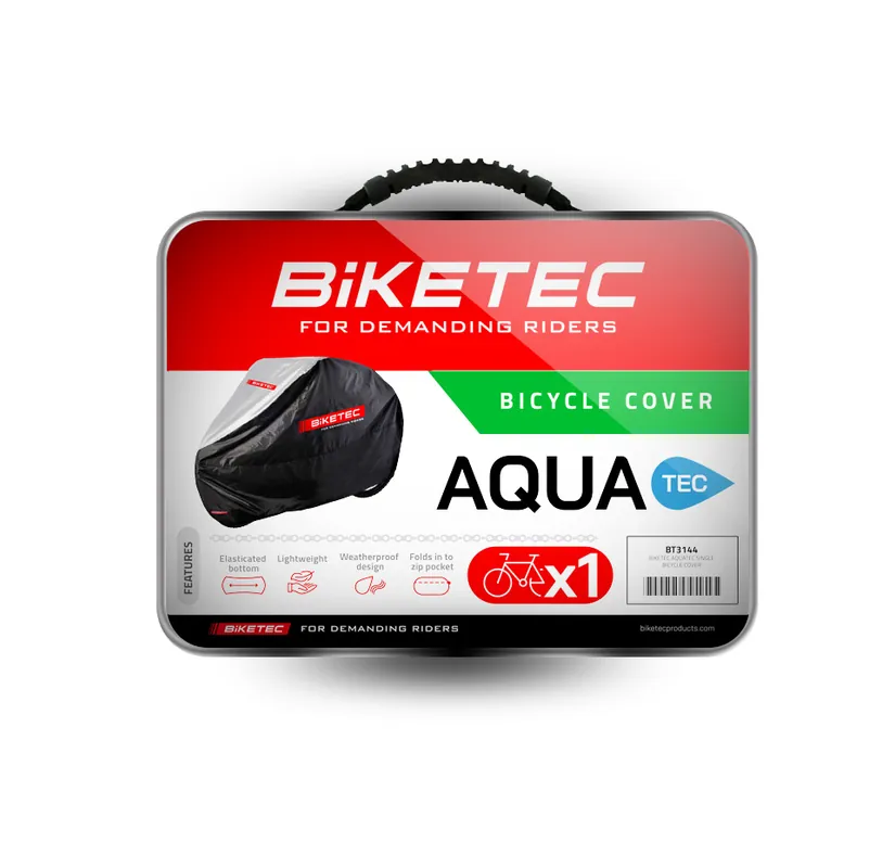 Speciální Cena BIKETEC PROMOTION AQUATEC VODOTĚSNÝ KRYT PRO JEDNO KOLO BARVA ČERNÁ/ŠEDÁ UNIVERZÁLNÍ VELIKOST