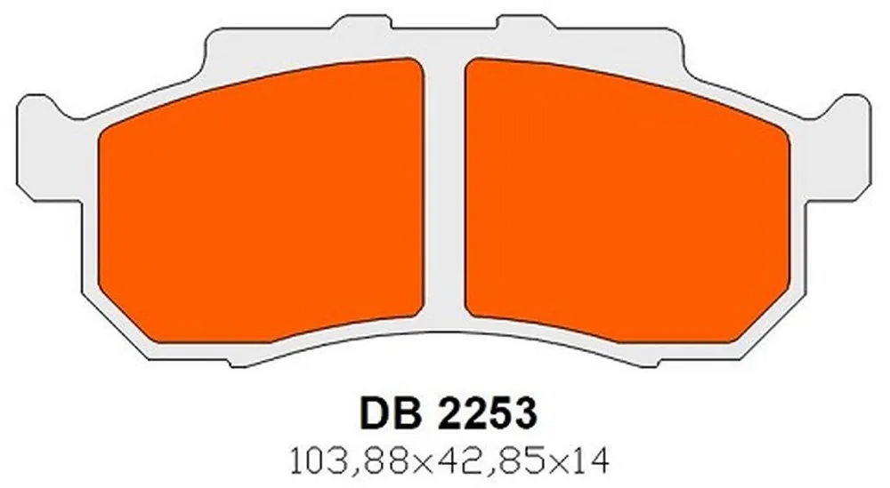 Omezená Nabídka DELTA BRZDOVÉ DESTIČKY KH476/KH477 PŘEDNÍ TRIUMPH ROCKET III 2500 '19-'22, HONDA MUV 700 BIG RED '09,