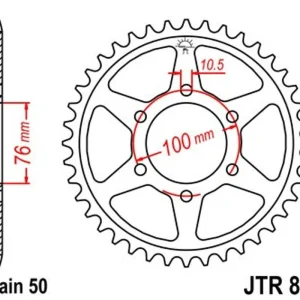 Akční Cena Řetězová rozeta JT JTR 816-42 42 zubů, 530