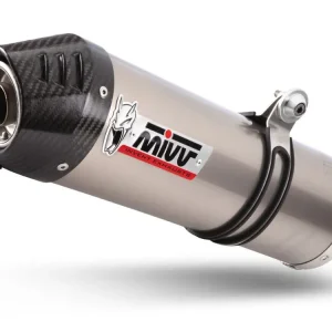 Výfuk kompletní 2x1 MIVV OVAL Y.058.L4C Titanium / Carbon cap Ověřený