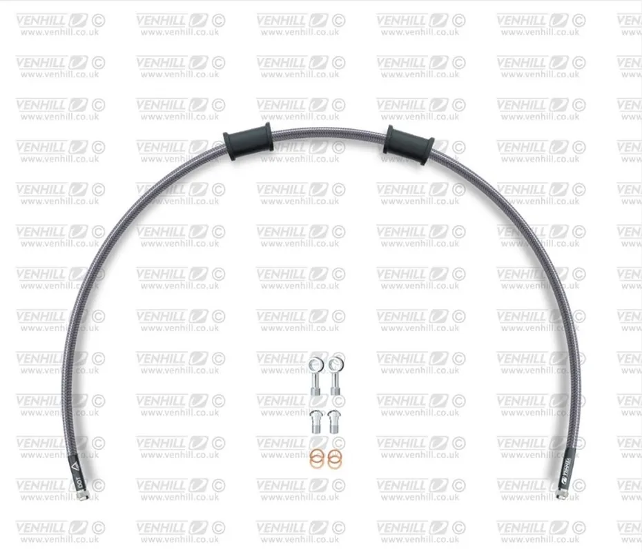 Hadice zadní brzdy Venhill POWERHOSEPLUS DUC-7009R (1 hadice v sadě) Průhledné hadice, chromové koncovky Bezpečná Platba
