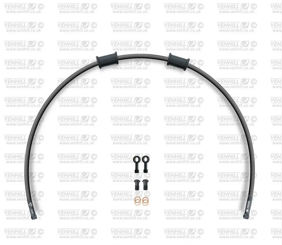 Cenový Hit Hadice zadní brzdy Venhill POWERHOSEPLUS DUC-7008RB-BK (1 hadice v sadě) černé hadice, černé koncovky