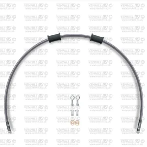 Akce Hadice přední brzdy sada Venhill POWERHOSEPLUS MZ-6002F-CB (1 hadice v sadě) karbonové hadice, chromové koncovky