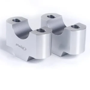 Zvýšení řidítek PUIG 3672P stříbrná výška 30mm, d 22mm Víkendová Akce
