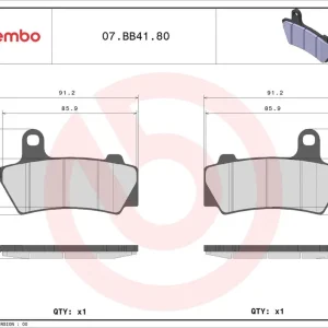 Must-Have Brzdové destičky BREMBO 07BB4180