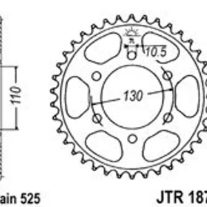 Dokud Zásoby Vydrží Řetězová rozeta JT JTR 1876-42 42 zubů, 525