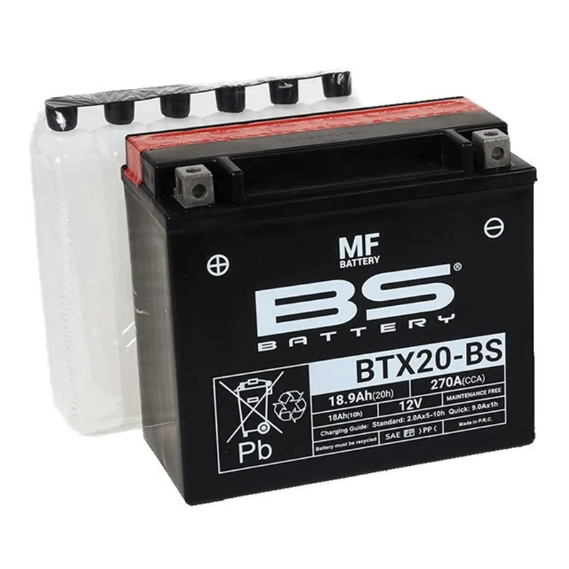 Bezúdržbová motocyklová baterie BS-BATTERY BTX20-BS Nejlepší Cena