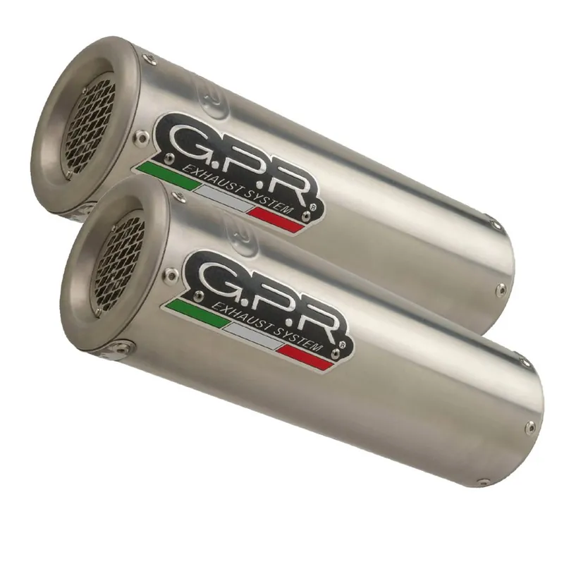 Kup Teď Dvojitá koncovka výfuku Slip-on GPR M3 D.19.M3.INOX Broušená nerezová ocel zahrnuje odnímatelné dB killery a spojovací svody